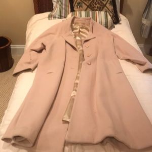 Ivory cashmere evening coat